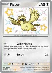 196/091 Pidgey - Paldean Fates by Poké Zen DXB on MYNTED