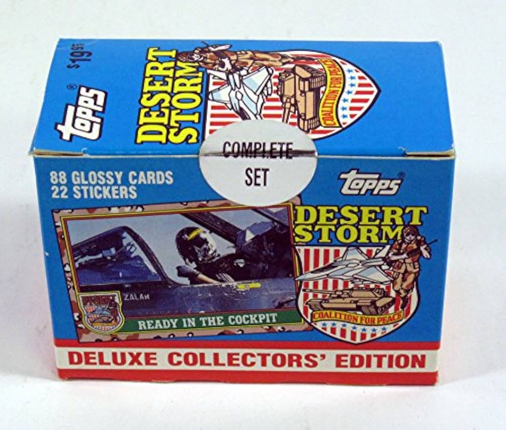 1991 Topps Desert Storm "Coalition For Peace" - 88 Trading Card + 22 Collectible Sticker Sealed Factory Set by RetroForLess on MYNTED