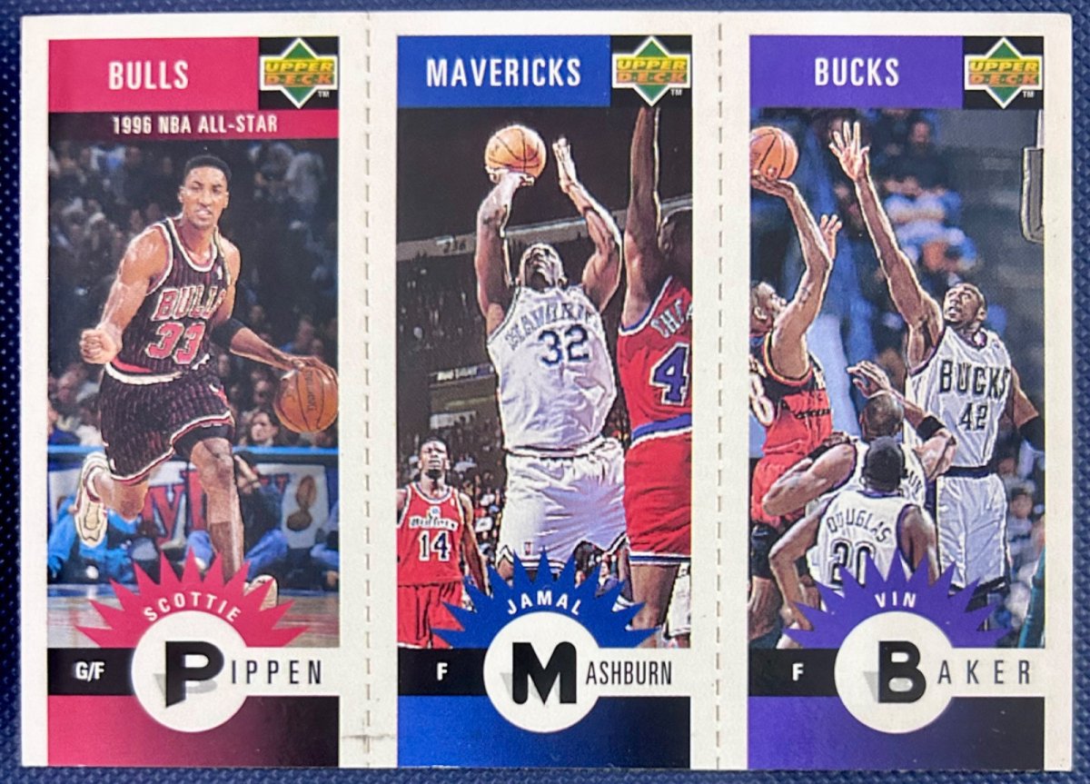 1996-97 Collector's Choice Pippen Mashburn Baker by Rip and Collect on MYNTED
