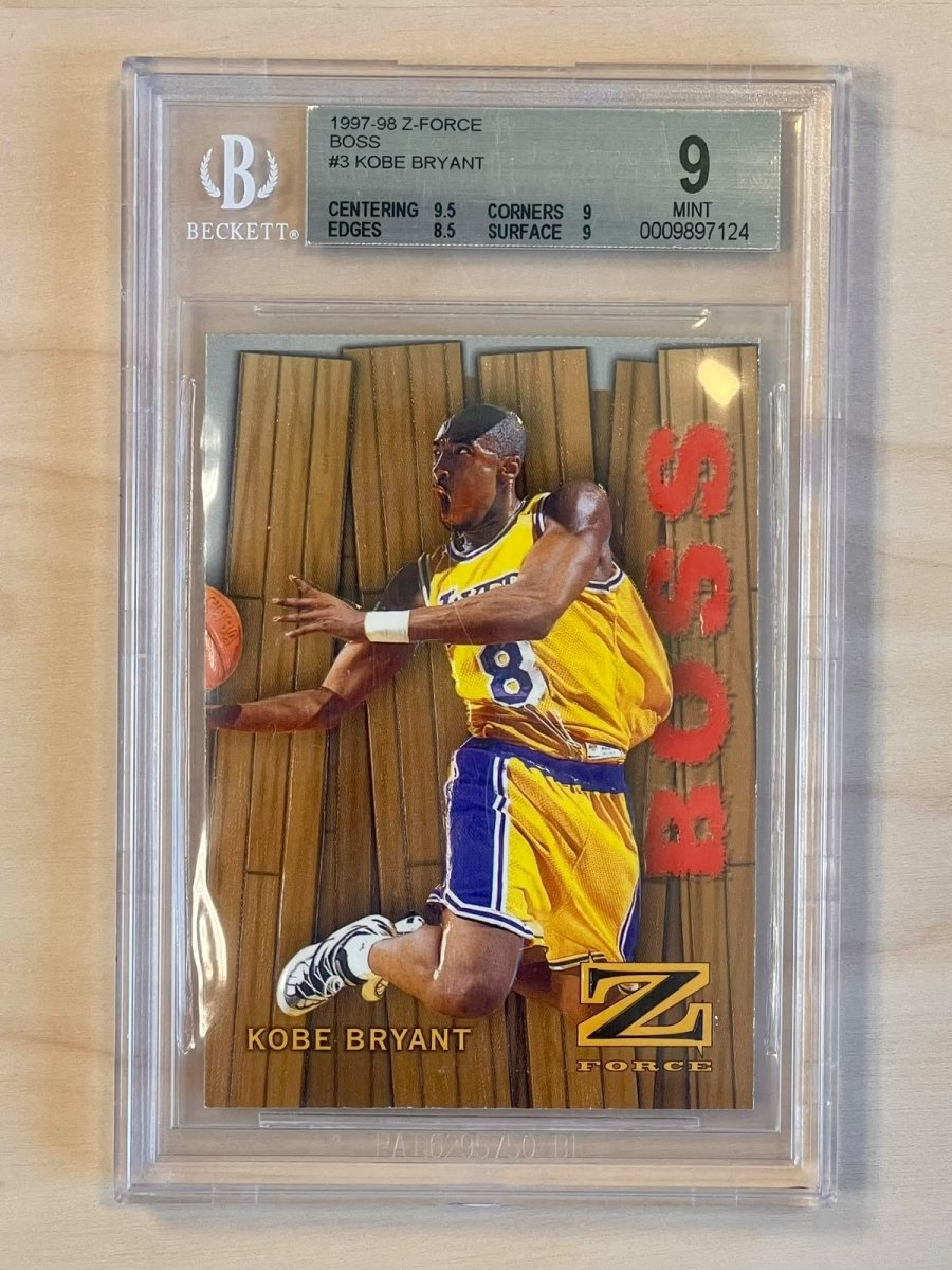 1997-98 Z-Force Kobe Bryant 3 Boss BGS 9 by Fabio’s Black Box on MYNTED