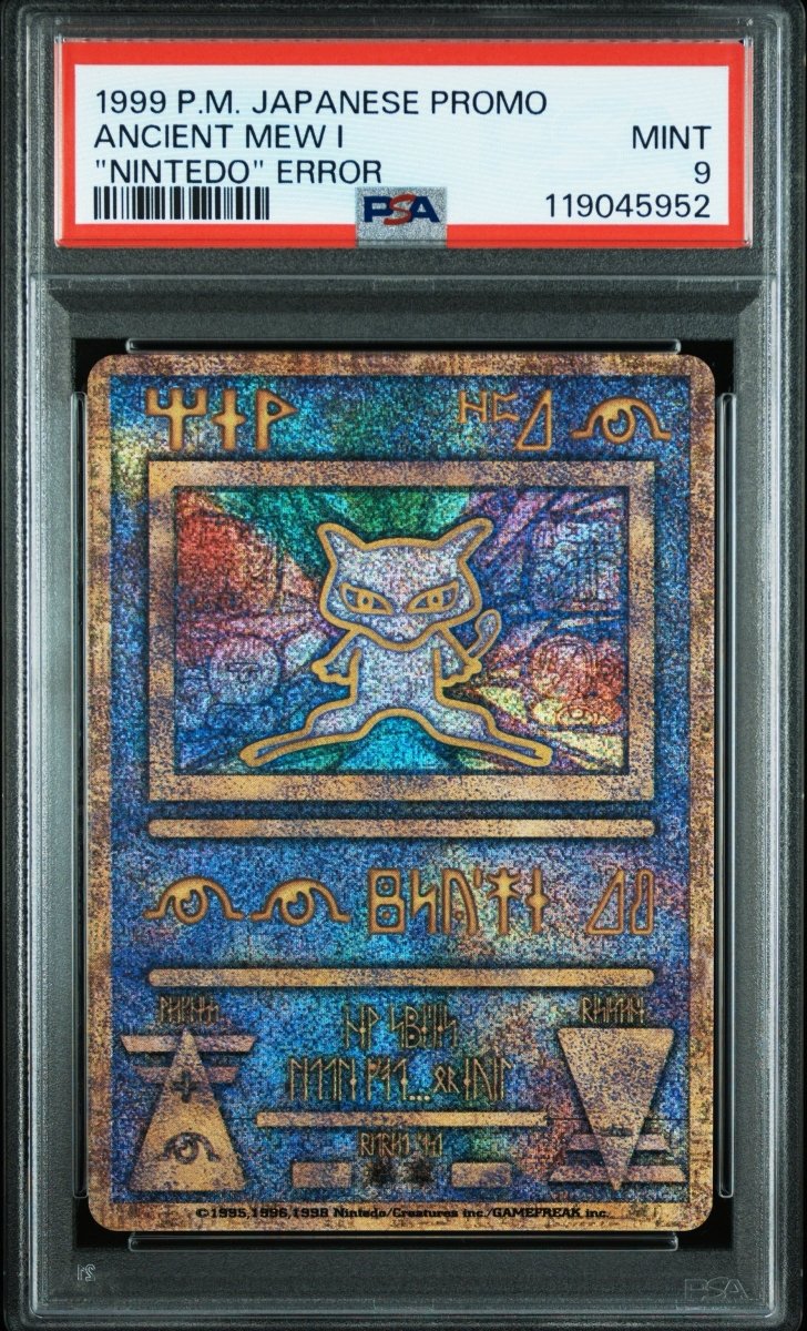 1998-99 POKEMON JAPANESE PROMO ANCIENT MEW I "NINTEDO" ERROR PSA 9 by ICONTCG on MYNTED