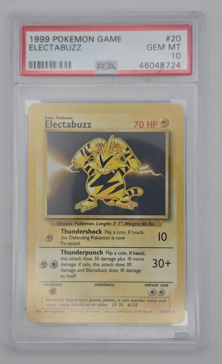 1999 POKEMON GAME 20 Electabuzz - PSA GEM MINT 10 by Poké Dubai on MYNTED