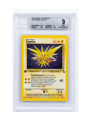 BGS 9 Zapdos (15) Fossil Holo Rare 15 1st Edition