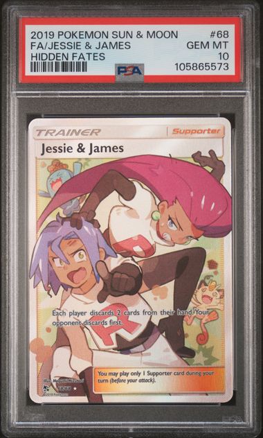 POKEMON SUN & MOON JESSIE & JAMES 2019 JESSIE & JAMES PSA 10