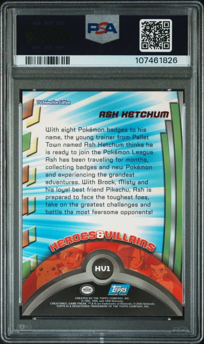 2000 TOPPS POKEMON TV VERONICA TAYLOR ASH-ANIMATION S2 H&V PSA/DNA CERT AUTO 10 by ICONTCG on MYNTED