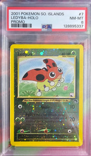 2001 Southern Islands Ledyba Holo 7 PSA 8 by PlayVault on MYNTED