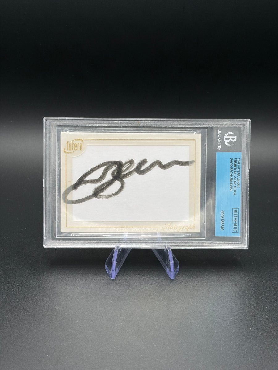 2008 Futera Unique All-Stars David Beckham Framed Autograph 35/50 England BGS Authentic by Better Call Sal on MYNTED