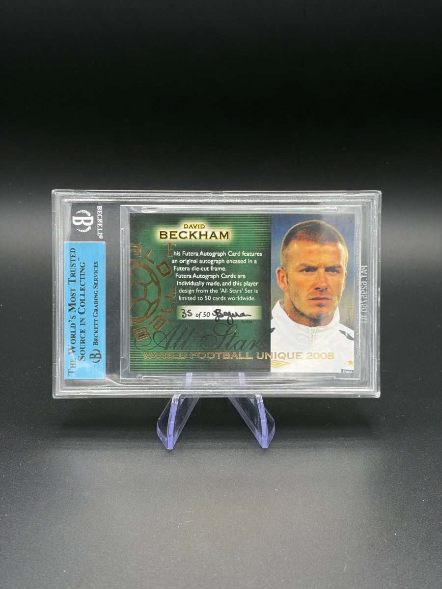 2008 Futera Unique All-Stars David Beckham Framed Autograph 35/50 England BGS Authentic by Better Call Sal on MYNTED