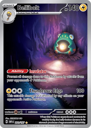 201/197 Bellibolt - Obsidian Flames by Poké Zen DXB on MYNTED
