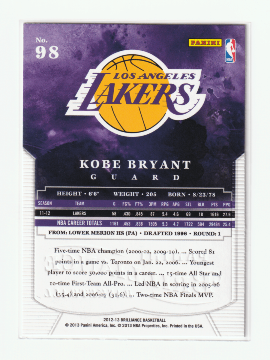 2012 - 13 BRILLIANCE KOBE BRYANT by Fabio’s Black Box on MYNTED