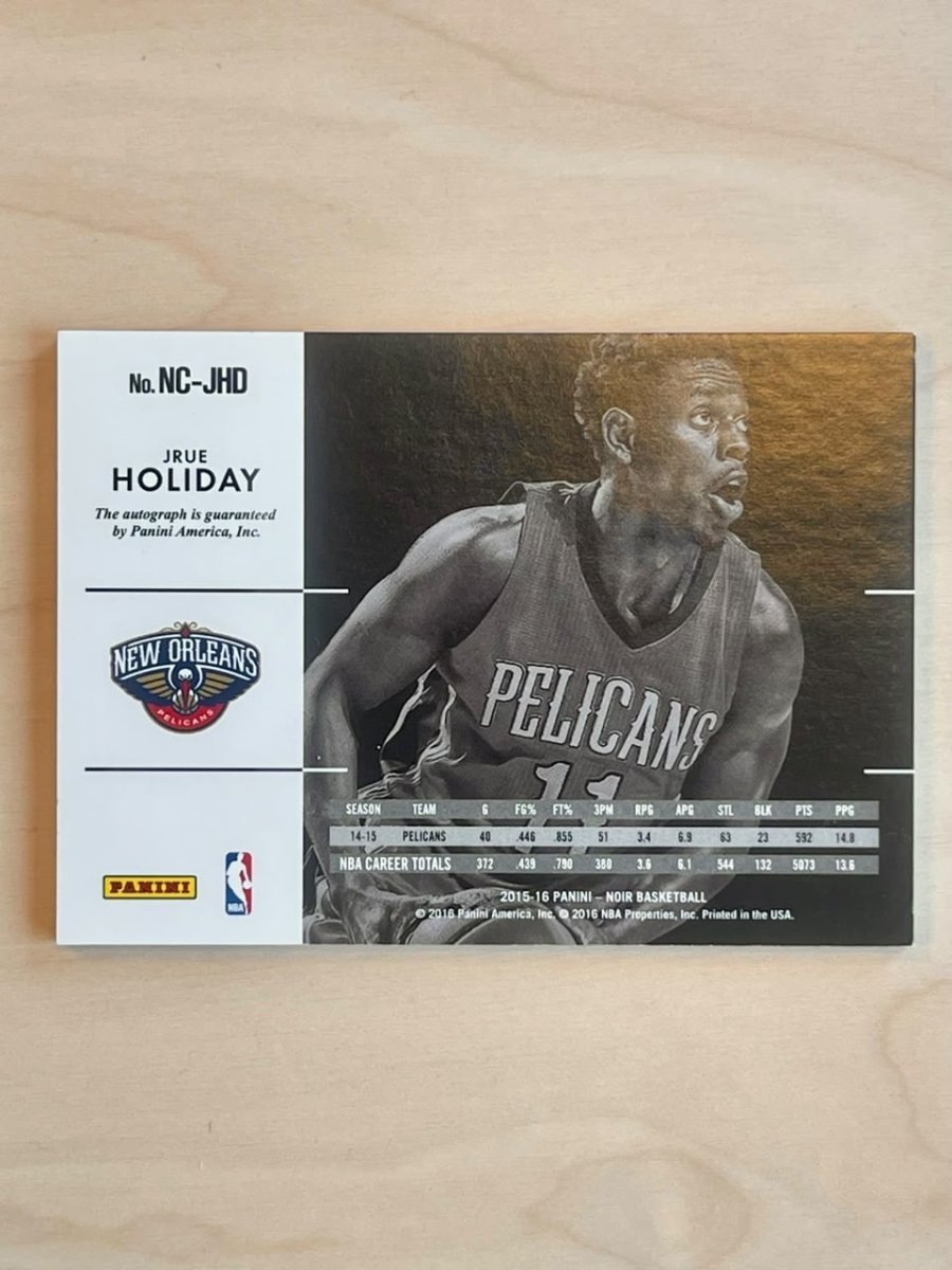 2015-16 Panini Noir Jrue Holiday Autograph /49 by Fabio’s Black Box on MYNTED