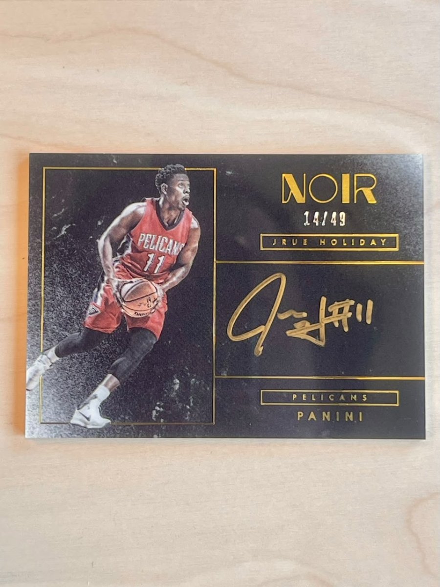 2015-16 Panini Noir Jrue Holiday Autograph /49 by Fabio’s Black Box on MYNTED