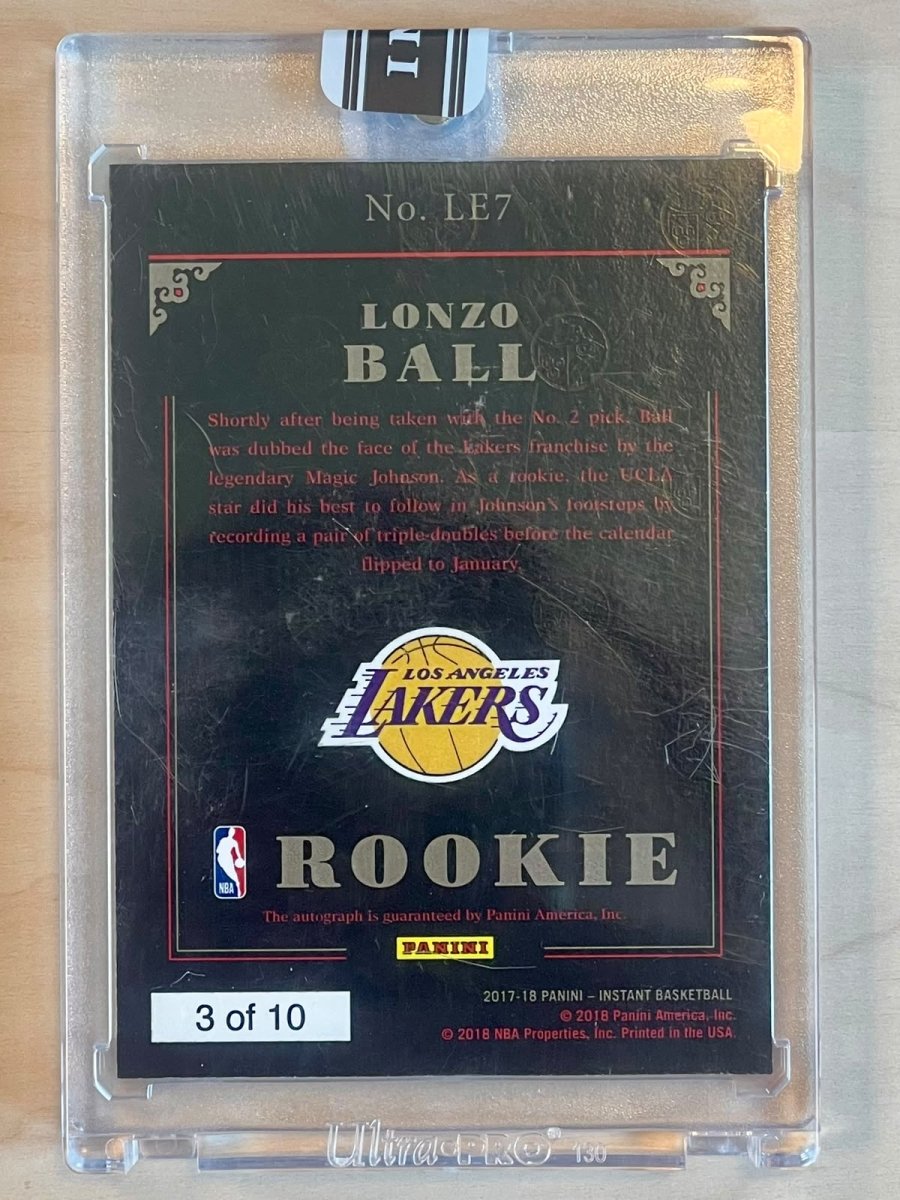 2017-18 Panini Instant Lonzo Ball Lucky Endorsement Signature /10 by Fabio’s Black Box on MYNTED