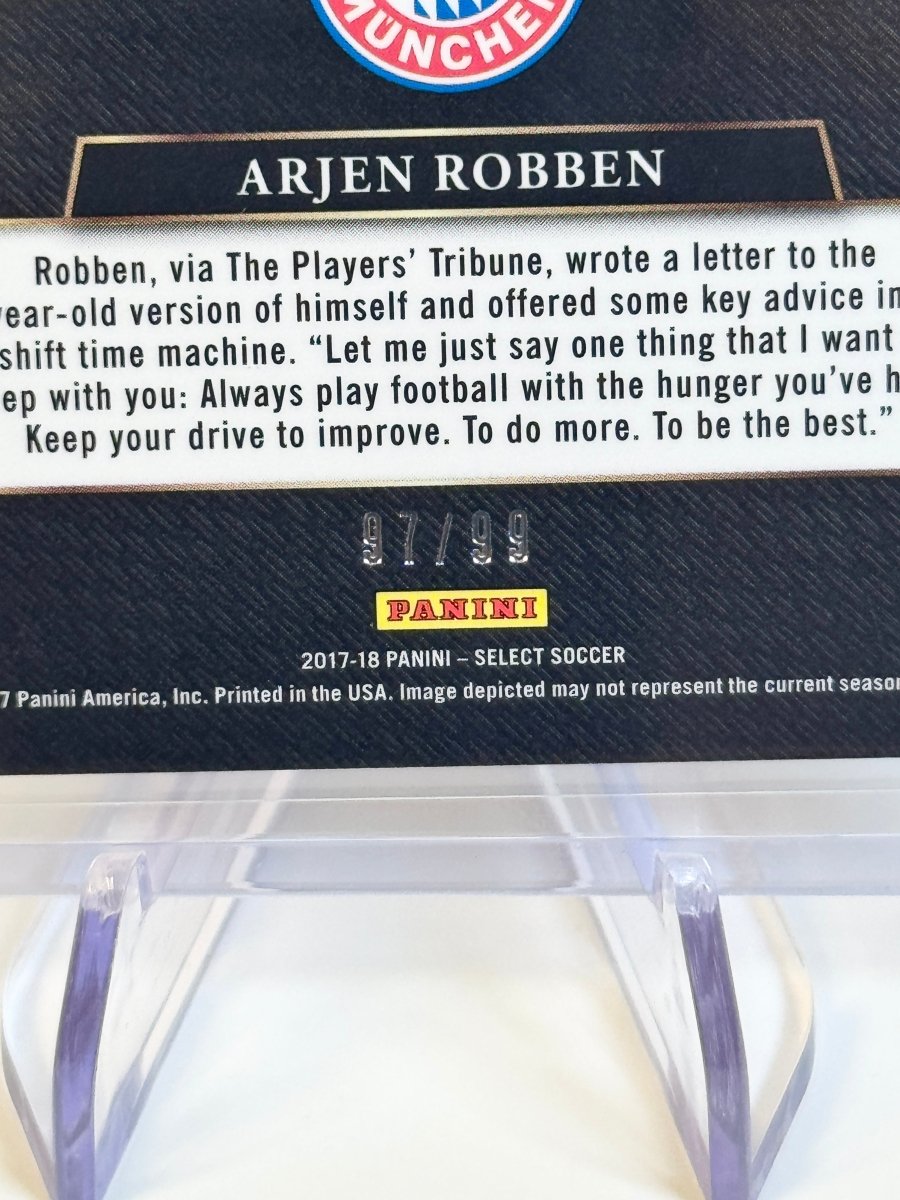 2017 - 18 Panini Select Arjen Robben Field Level White Prizm /99 245 Bayern by Better Call Sal on MYNTED