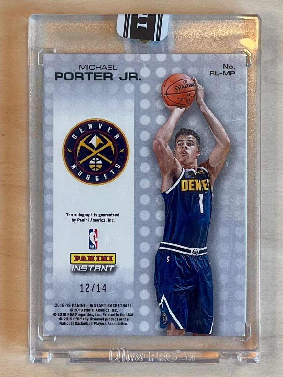 2018-19 Panini Instant Michael Porter Jr Roundball Lottery Signature /14 by Fabio’s Black Box on MYNTED