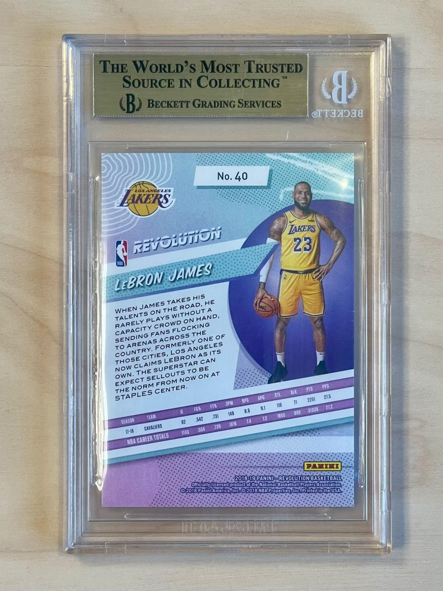 2018-19 Panini Revolution LeBron James 40 BGS Pristine 10 by Fabio’s Black Box on MYNTED