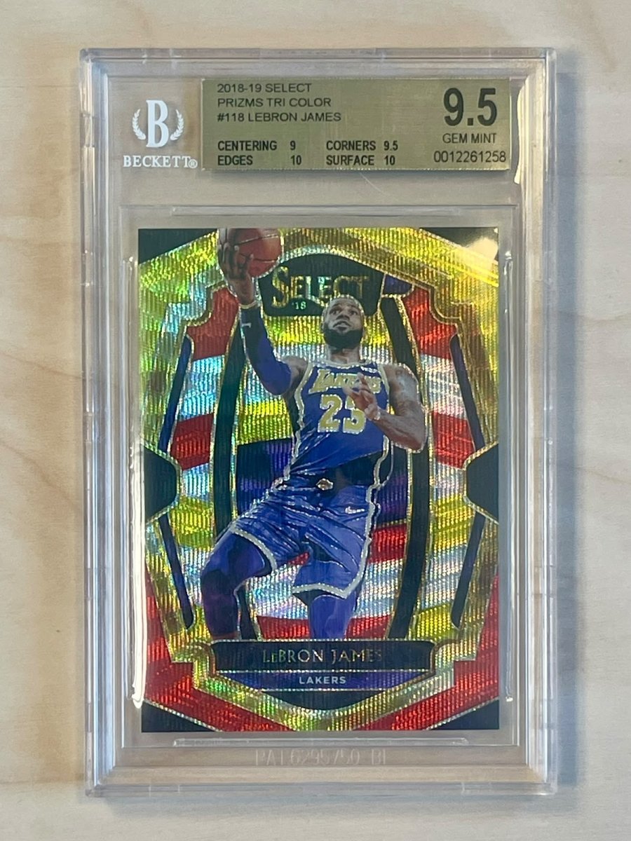 2018-19 Panini Select LeBron James Prizm 118 Tri Color BGS 9.5 by Fabio’s Black Box on MYNTED