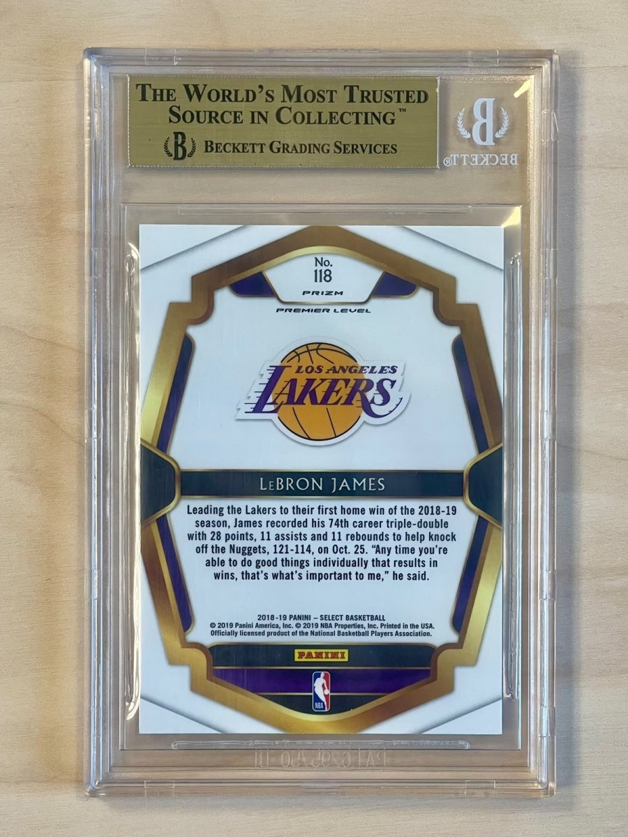 2018-19 Panini Select LeBron James Prizm 118 Tri Color BGS 9.5 by Fabio’s Black Box on MYNTED