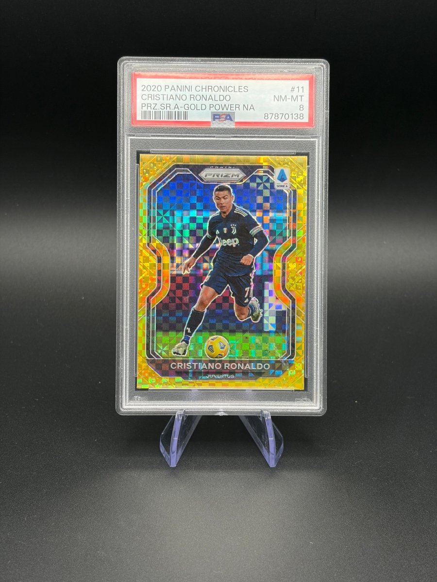 2020-21 Panini Chronicles Prizm Serie A Cristiano Ronaldo Gold Power 11 Juventus PSA 8 by Better Call Sal on MYNTED