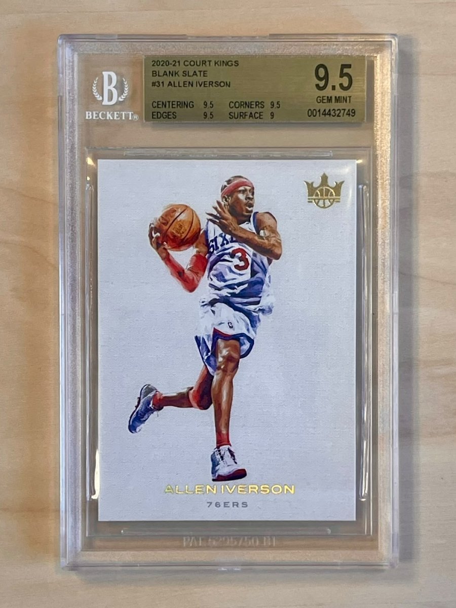 2020-21 Panini Court Kings Allen Iverson 31 Blank Slate BGS 9.5 by Fabio’s Black Box on MYNTED