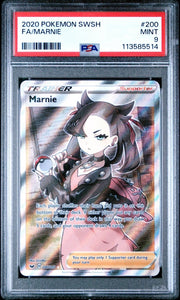 2020 POKEMON SWORD & SHIELD 200 FA/MARNIE - PSA 9 by Poké Dubai on MYNTED