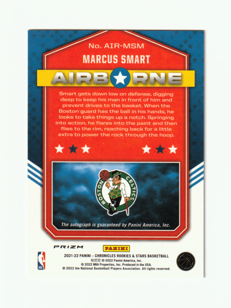 2021 - 22 CHRONICLES MARCUS SMART AIRBORNE SIGNATURE ROOKIES & STARTS by Fabio’s Black Box on MYNTED