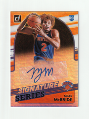2021 - 22 DONRUSS MILES MCBRIDE SIGNATURE SERIES ROOKIE AUTO by Fabio’s Black Box on MYNTED