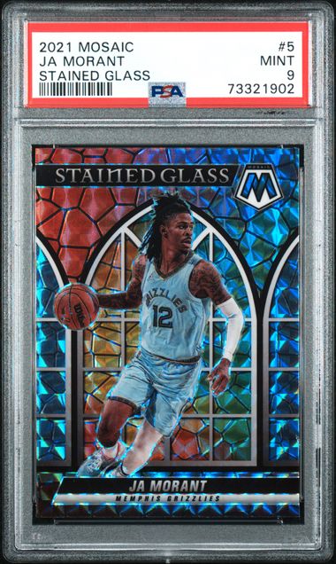 2021 - 22 Panini Mosaic Ja Morant Stained Glass SSP PSA9 by Card Market Ahuy on MYNTED