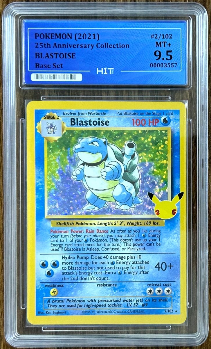 2021 BLASTOISE - Rare 2/102 (HIT Grade 9.5) by MEGA on MYNTED