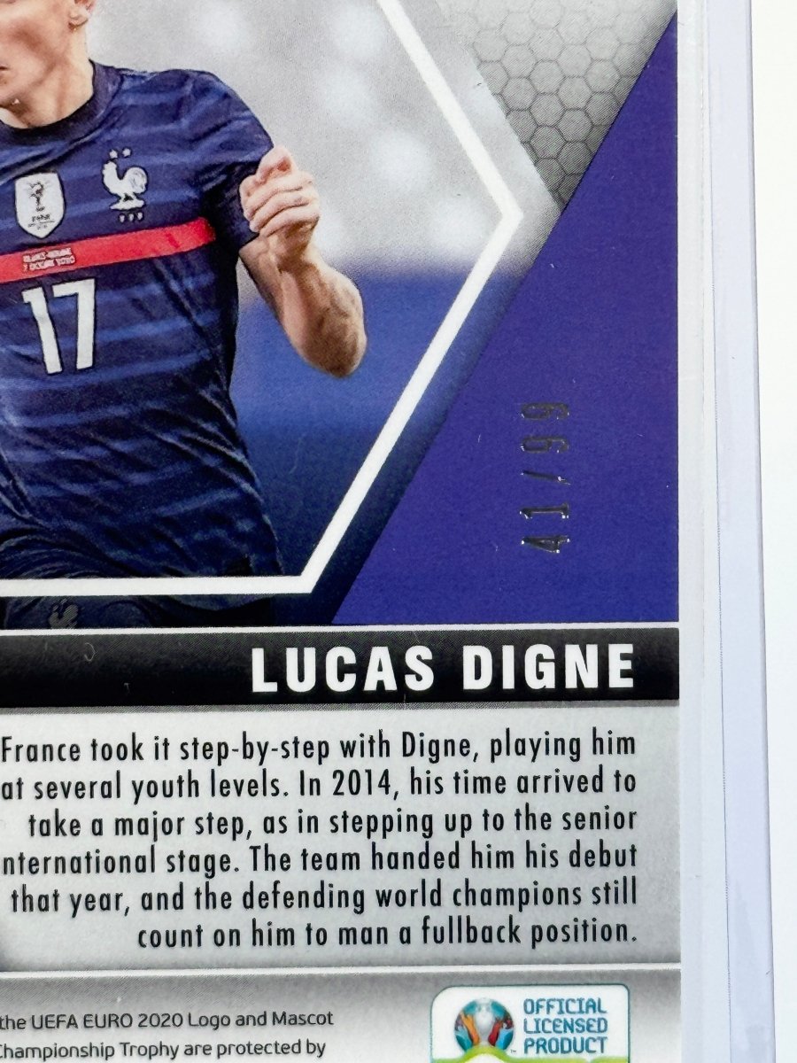 2021 Panini Mosaic UEFA Euro Lucas Digne Blue Prizm /99 115 France by Better Call Sal on MYNTED