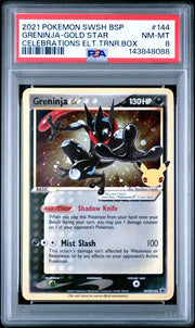 2021 POKEMON SWSH BLACK STAR PROMO 144 GRENINJA - GOLD STAR CELEBRATIONS ELT.TRNR.BOX by Shaibz TCG on MYNTED