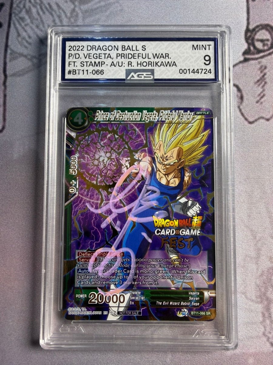 2022 Dragon Ball S Vegeta signed by JVA by Luffy Collects on MYNTED