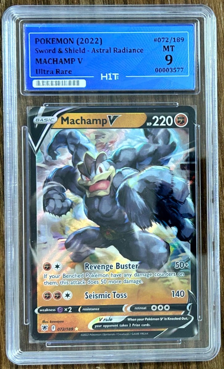 2022 MACHAMP V - Ultra Rare 072/189 (HIT Grade 9) by MEGA on MYNTED