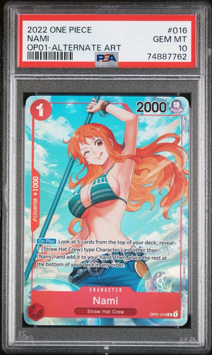 2022 ONE PIECE OP01 - ROMANCE DAWN 016 NAMI Alpha Pre - Errata ALTERNATE ART by ICONTCG on MYNTED