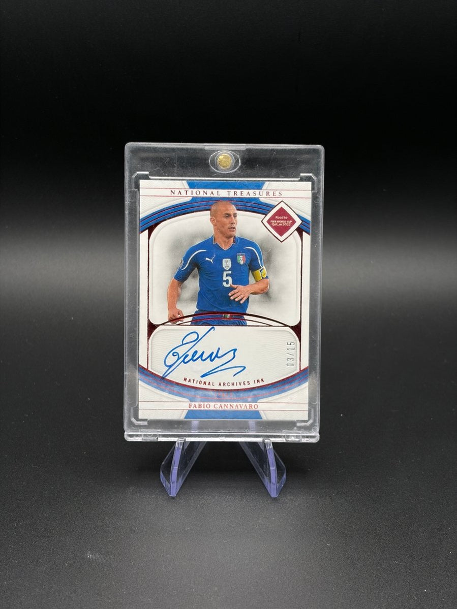 2022 Panini National Treasures Fabio Cannavaro Archives Ink Auto 03/15 #NI-FC Italy