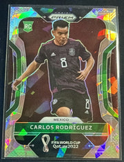 2022 Panini Prizm FIFA World Cup Qatar 2022 Carlos Rodriguez 142 Green Cracked Ice RC by House Of Cards on MYNTED
