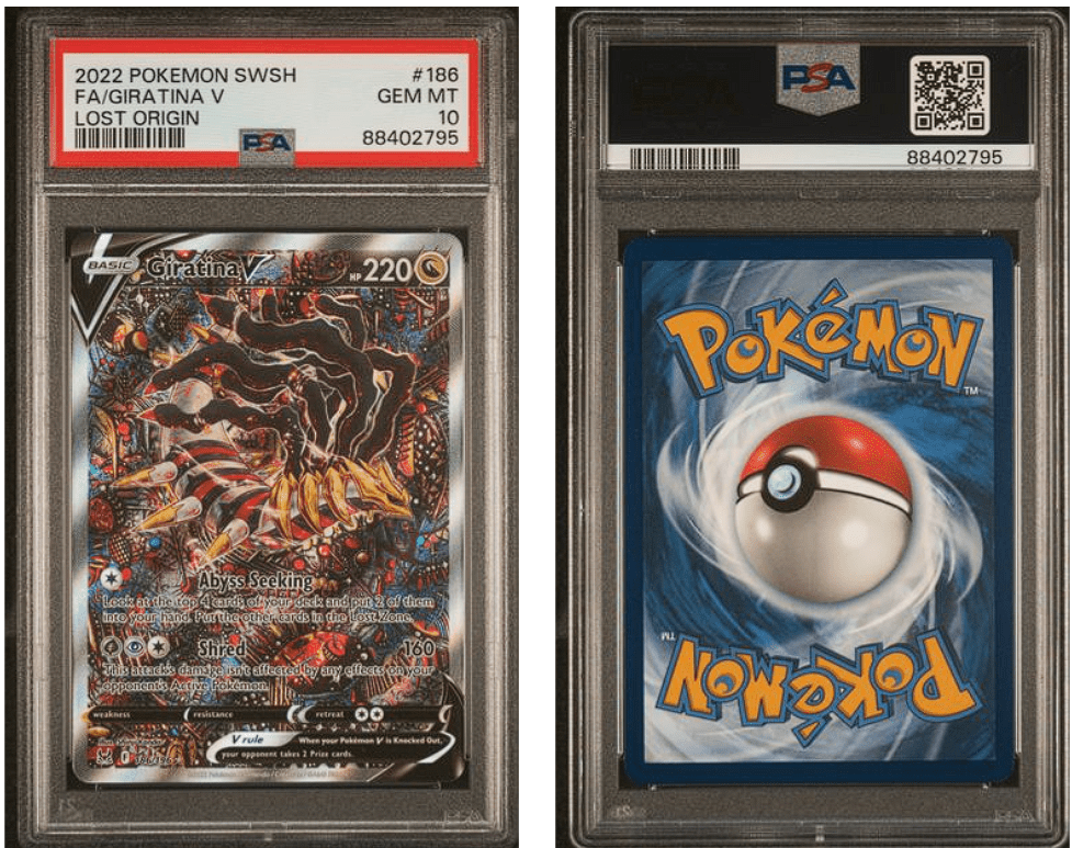 2022 POKEMON SWORD & SHIELD LOST ORIGIN 186 FA/GIRATINA V LOST ORIGIN PSA 10 by Sonys TCG on MYNTED