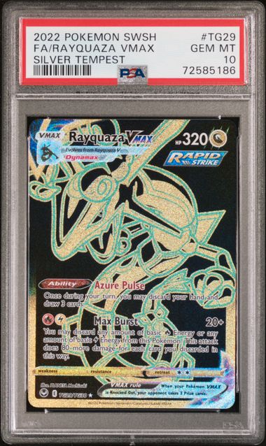 2022 POKEMON SWORD & SHIELD SILVER TEMPEST TG29 FA/RAYQUAZA VMAX PSA 10 by PsychTCG on MYNTED