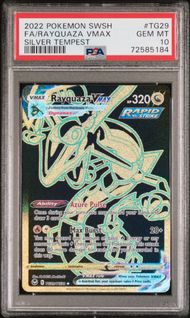 2022 POKEMON SWORD & SHIELD SILVER TEMPEST TG29 FA/RAYQUAZA VMAX PSA 10 by PsychTCG on MYNTED