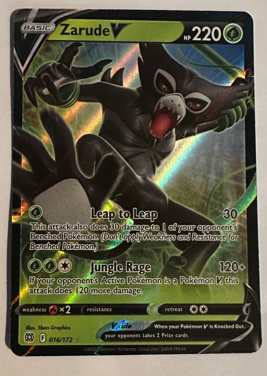 2022 Pokemon SWSH Brilliant Stars Zarude V 016/172 by Coolectibles on MYNTED