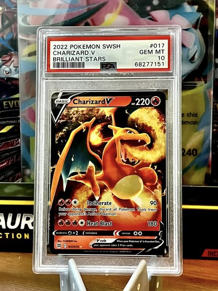 2022 Pokémon SWSH Charizard V Brilliant Stars by Hobbycollect on MYNTED