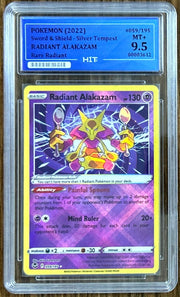 2022 RADIANT ALAKAZAM - Rare Radiant 059/195 (HIT Grade 9.5) by MEGA on MYNTED