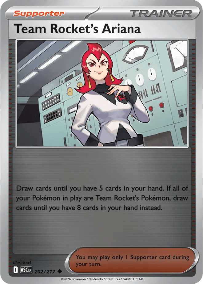 202/217 Team Rocket's Ariana - Reverse Holo - Ascended Heroes by Poké Zen DXB on MYNTED