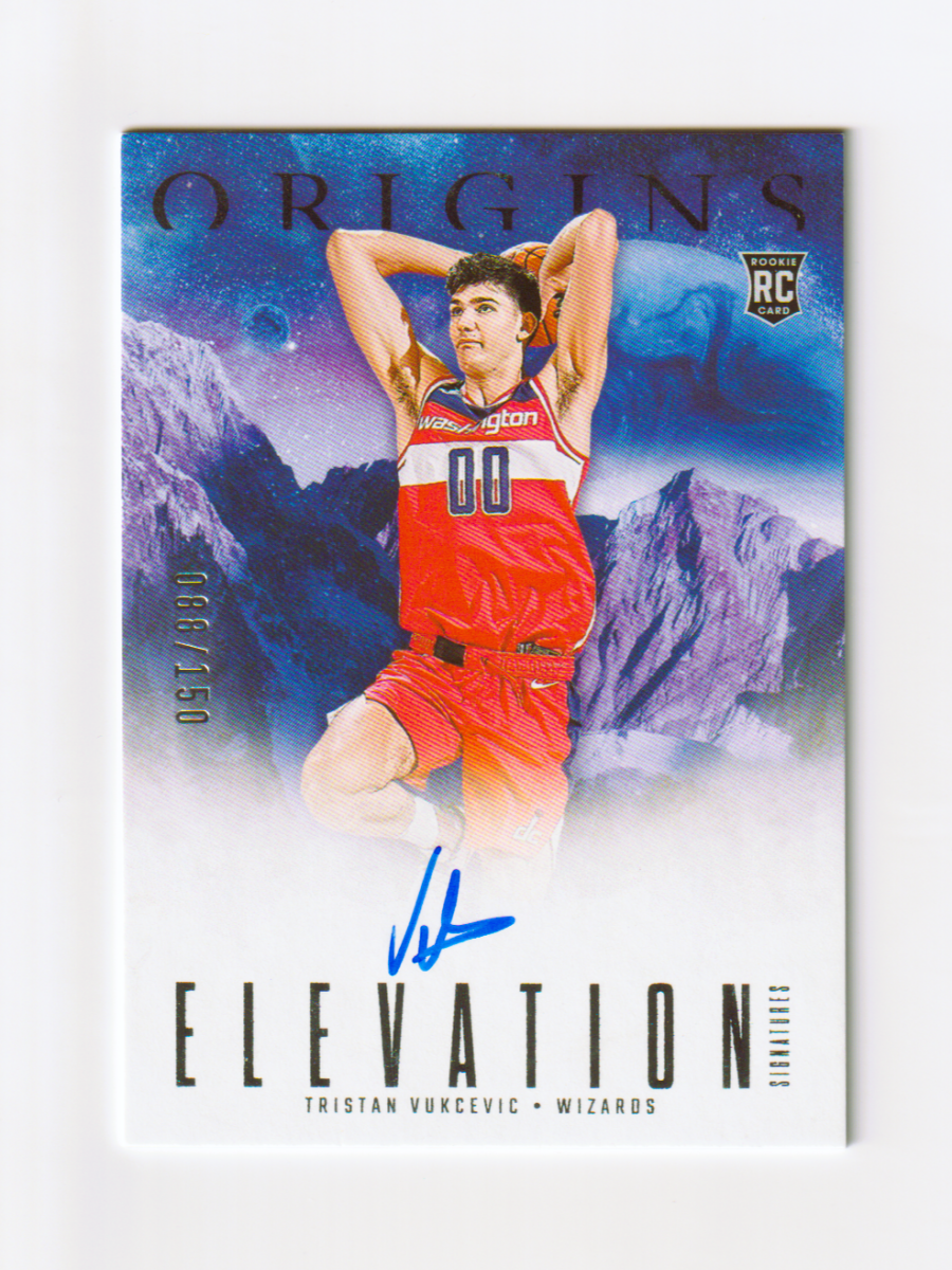 2023 - 24 ORIGINS TRISTAN VUKCEVIC ELEVATION SIGNATURE BLUE /150 ON - CARD ROOKIE AUTO by Fabio’s Black Box on MYNTED