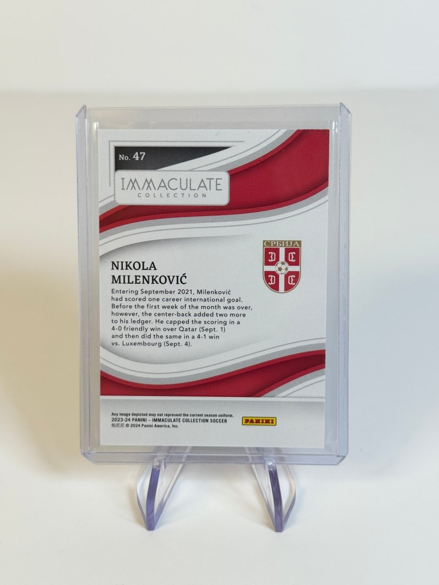 2023 - 24 Panini Immaculate Collection Nikola Milenkovic /40 47 Serbia by Better Call Sal on MYNTED