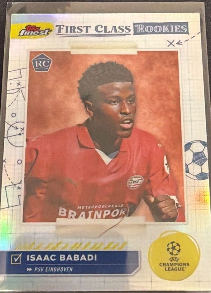 2023-24 Topps Finest UEFA Club Competitions Isaac Babadi FR-8 First Class Rookies RC by House Of Cards on MYNTED