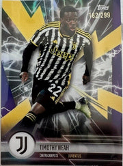 2023-24 Topps Juventus Turin Fan Set Parallel Timothy Weah 182/299 by Cards Corner on MYNTED