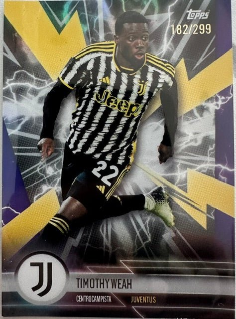 2023-24 Topps Juventus Turin Fan Set Parallel Timothy Weah 182/299 by Cards Corner on MYNTED