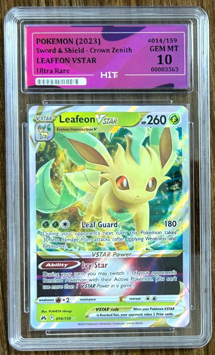 2023 LEAFEON VSTAR - Ultra Rare 014/159 (HIT Grade 10) by MEGA on MYNTED