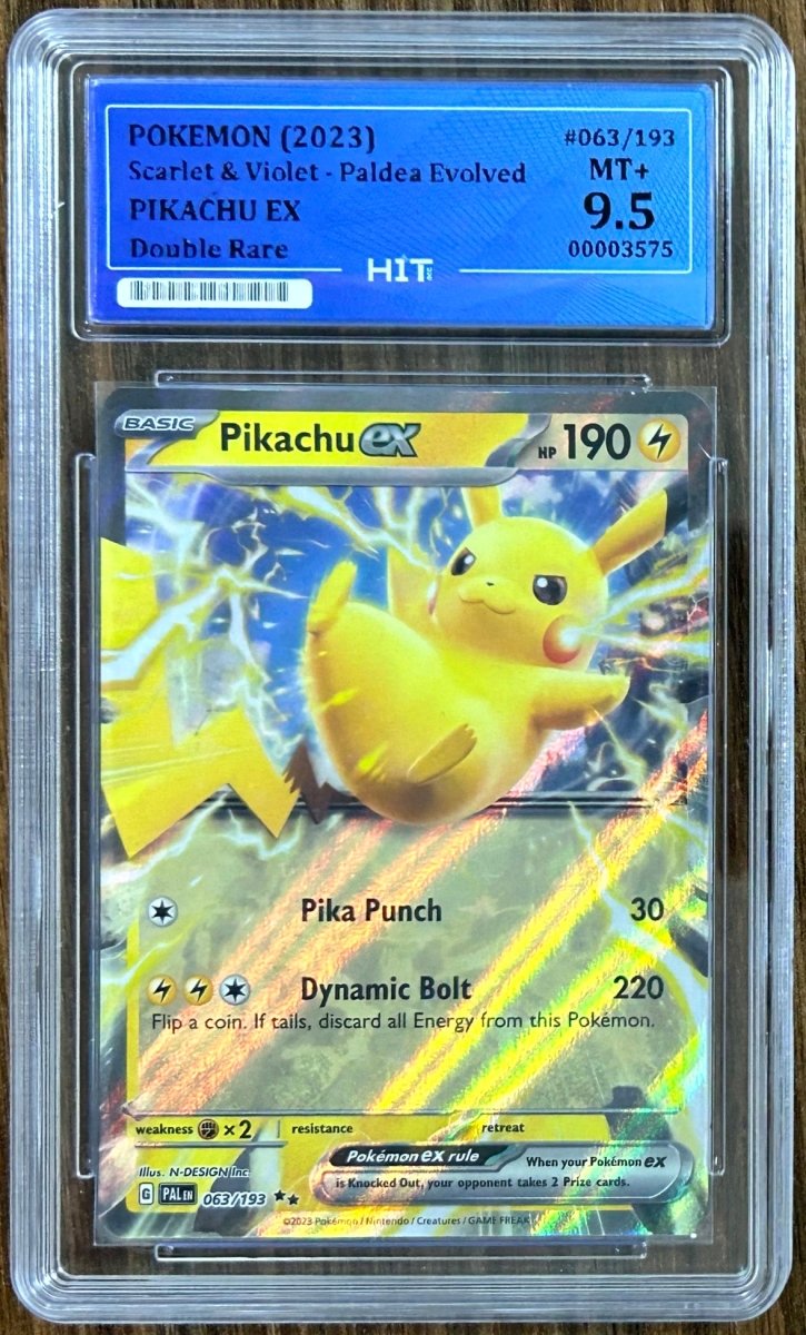 2023 PIKACHU EX - Double Rare 063/193 (HIT Grade 9.5) by MEGA on MYNTED